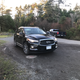 Infiniti QX60 looking north on Vancouver Island, CA toward Washington State, USA.